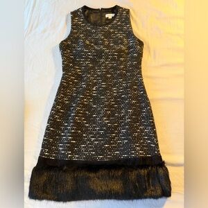 Calvin Klein Black and White Midi Dress